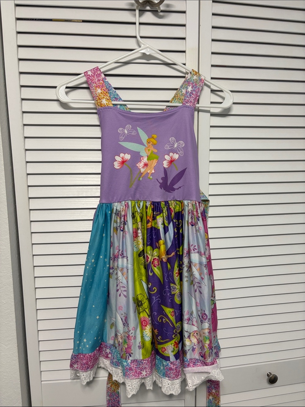 Purple Tinkerbell-Inspired Girls' Sleeveless Dress